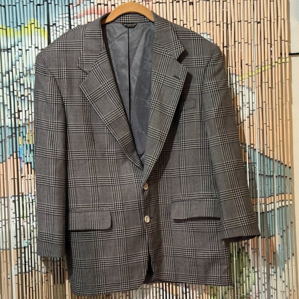 The Men's Store Bloomingdale's Wool Plaid Sport Coat, Brown